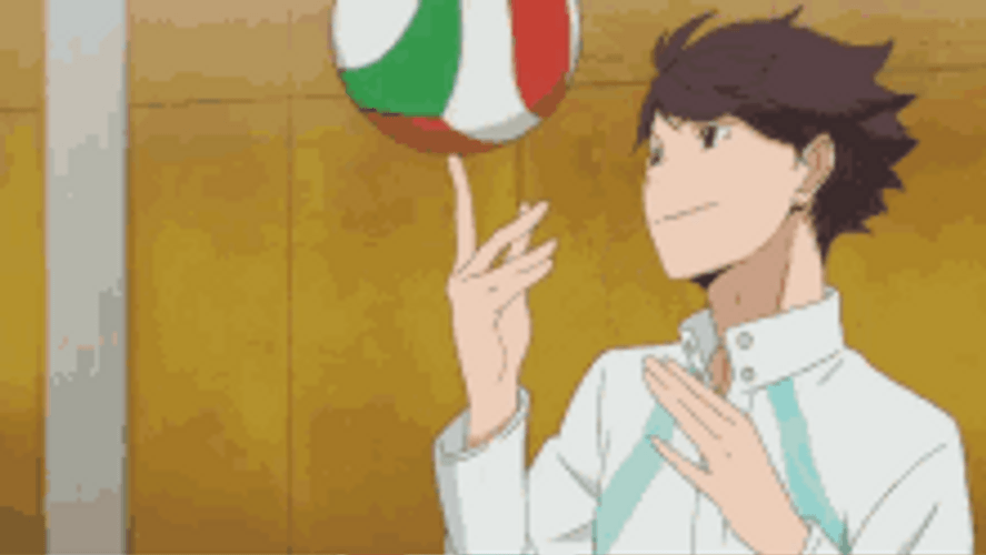 Toru Oikawa Head Hit Volleyball GIF