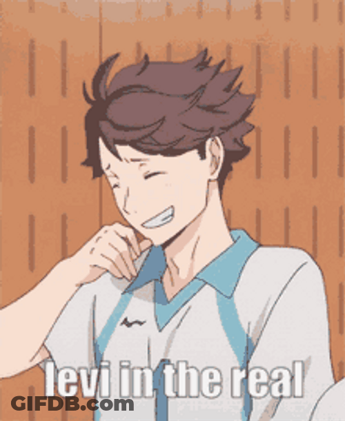 Tōru Oikawa Laughing Cute GIF