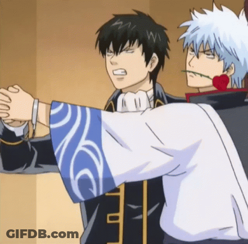 Toshiro And Gintoki Dancing Gintama GIF