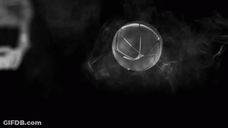 Tossed Crystal Glass Breaking GIF