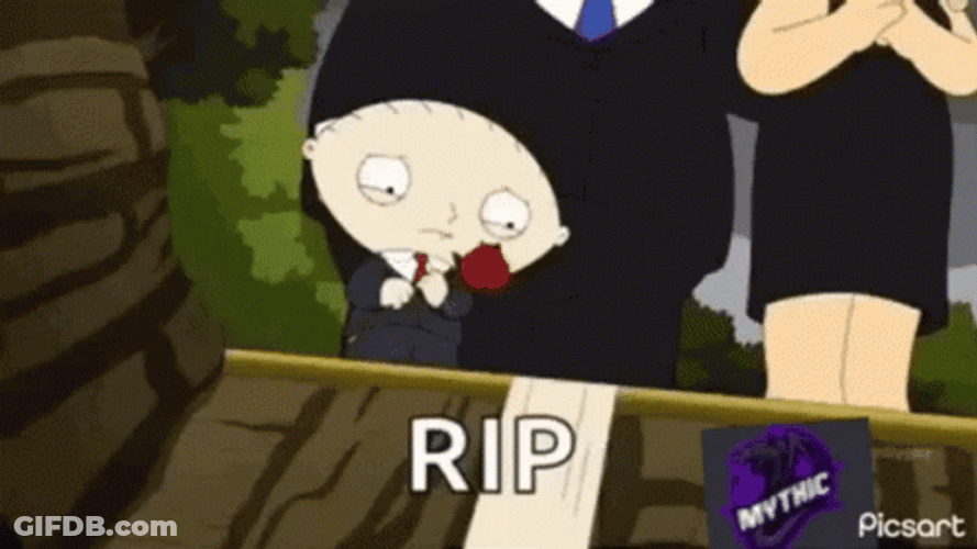 Tossing Flower Inside Coffin Stewie Griffin GIF