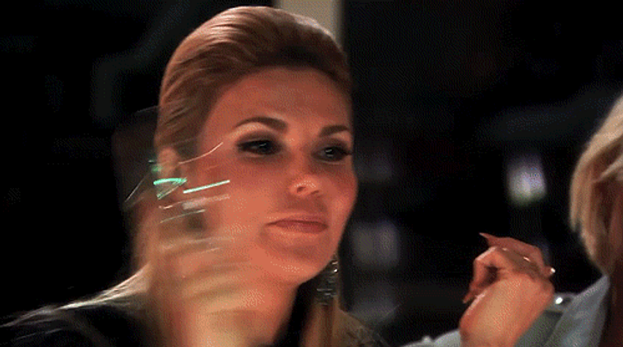 Tossing Wine Drink At Face GIF