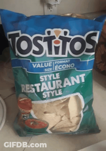 Tostitos Restaurant Style Chips Bag GIF