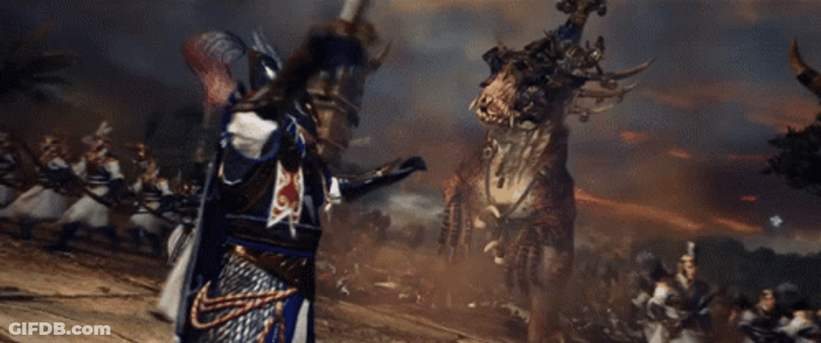 Total War Warhammer 2 Carnosaur GIF