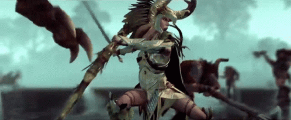 Total War Warhammer 2 Fight Glade Lord GIF