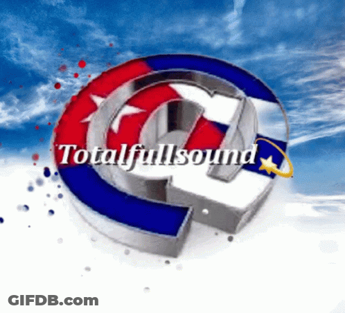 TotalFullSound Logo Blue And Red Circle GIF