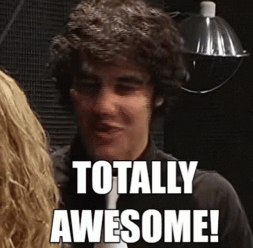 Totally Awesome Curly Hair Guy GIF