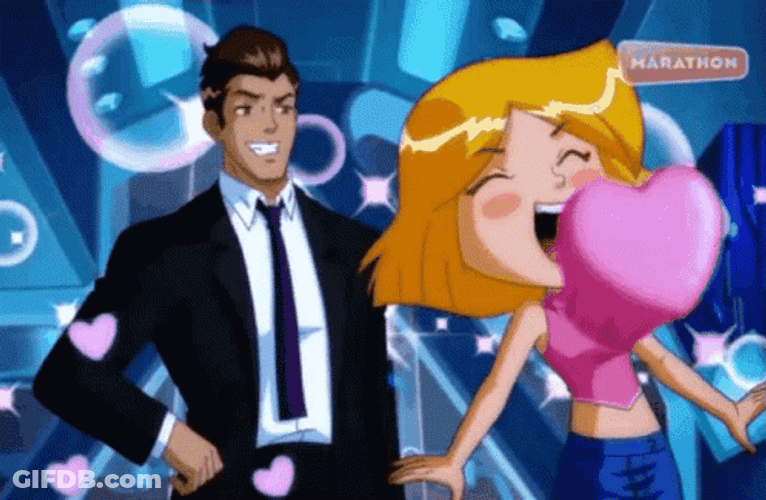 Totally Spies Clover Heartbeat GIF