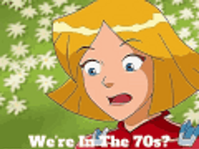 Totally Spies Shocked Clover Back In 70S GIF