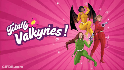 Totally Valkyries Poster Women In Superhero Costumes GIF