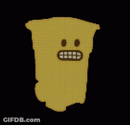 Totermoji Grimace Smile Pixel Art GIF
