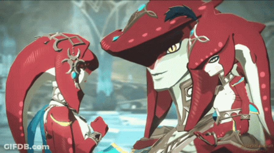 Totk Head Pats Mipha And Sidon GIF
