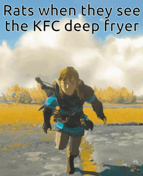 Totk Rats When They See Fryer GIF