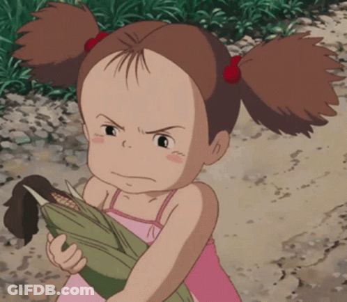 Totoro Sitting On Tree Branch Saying My Dream Job GIF