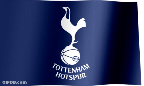 Tottenham Hotspur Flag With White Chicken GIF