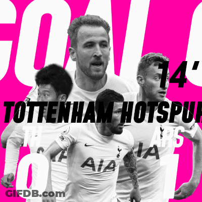 Tottenham Hotspur Soccer Players On Pink Background GIF