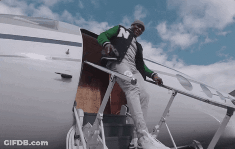 Touch Down Private Jet GIF