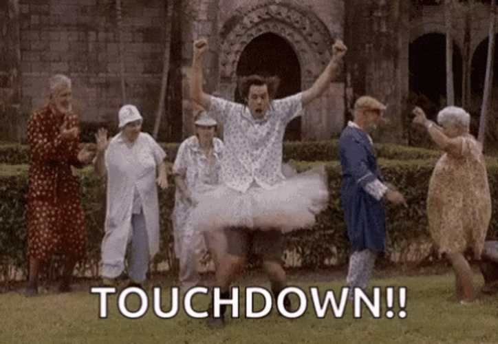 Touchdown Ace Ventura Funny Dance GIF