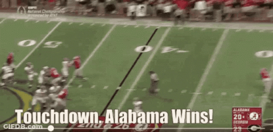 Touchdown Alabama Wins GIF