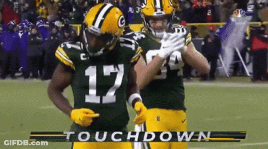 Touchdown Davante Adams Dance GIF