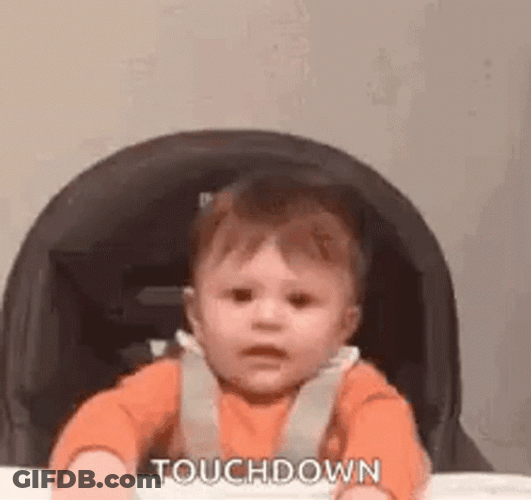 Touchdown Hip Hip Hooray Baby GIF