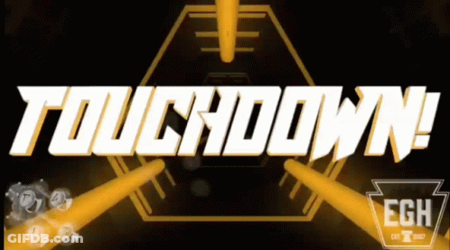 Touchdown Sign In White Letters GIF