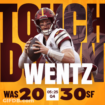 Touchdown Wentz Was 20 30 Sf Poster GIF