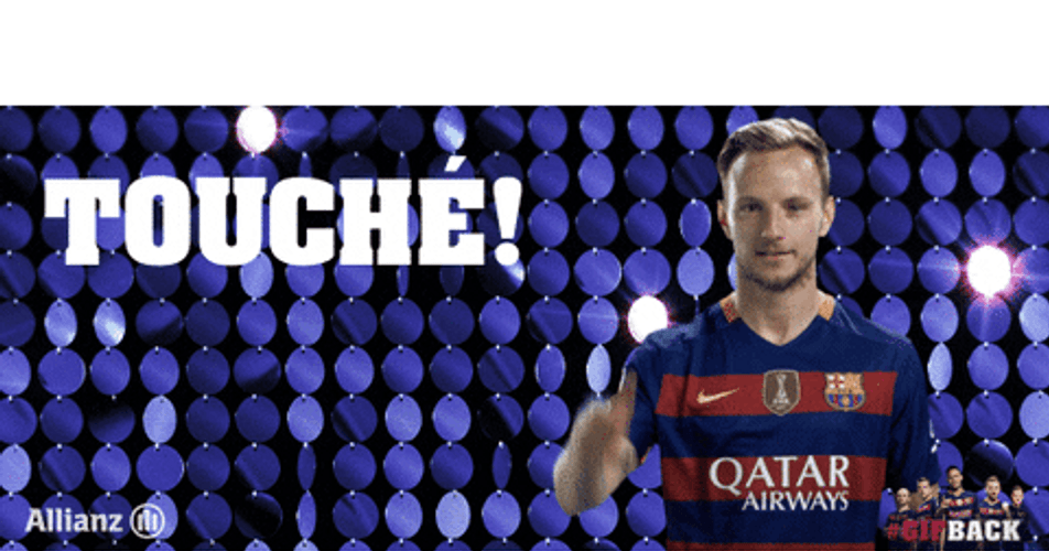 Touche Footballer Reaction GIF