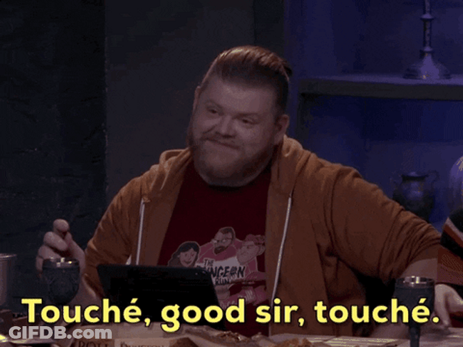 Touche Good Sir Reaction GIF