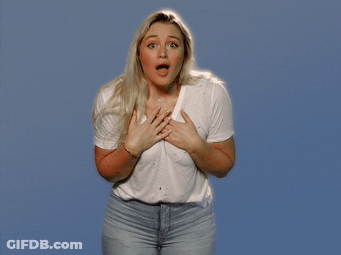 Touched Iskra Lawrence British Model Thank You GIF