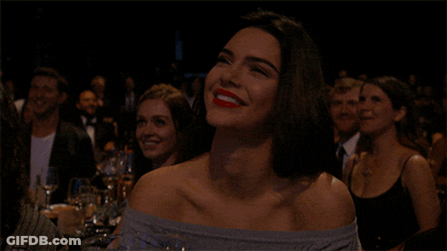 Touched Kendall Jenner Happy Moved GIF