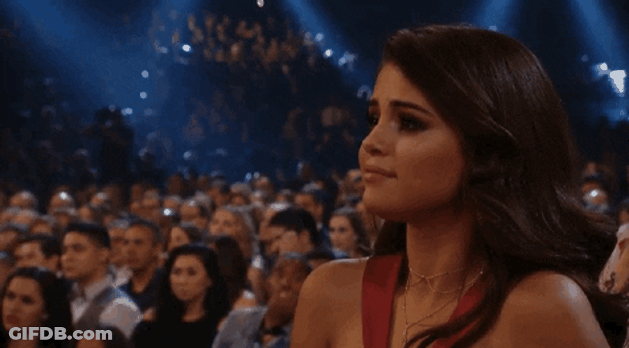 Touched Selena Gomez Grammys 2016 GIF