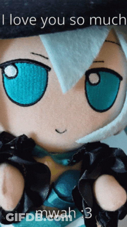 Touhou Koishi Plush Toy Kiss Love You GIF