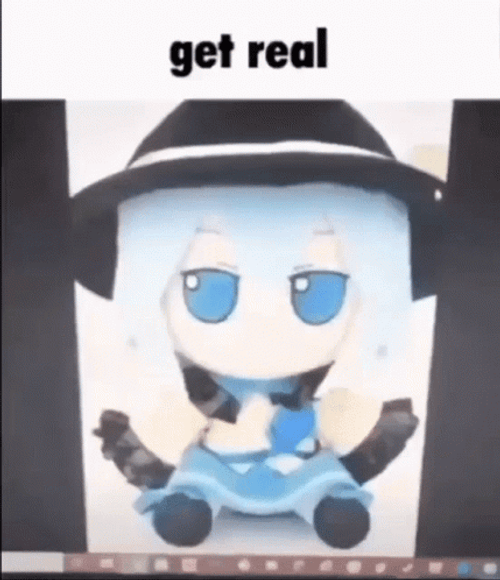 Touhou Plush Toy Ice Fairy Cirno Get Real GIF