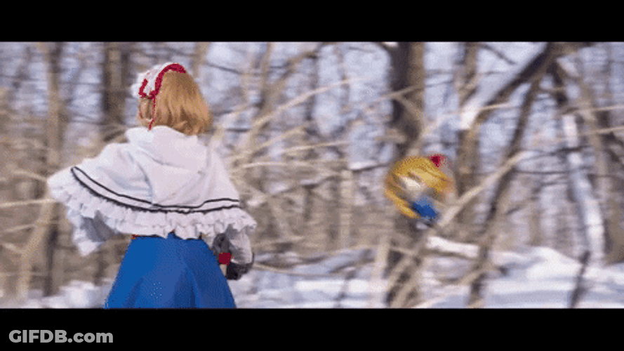 Touhou Project Action Doll Controlling Magician Alice GIF