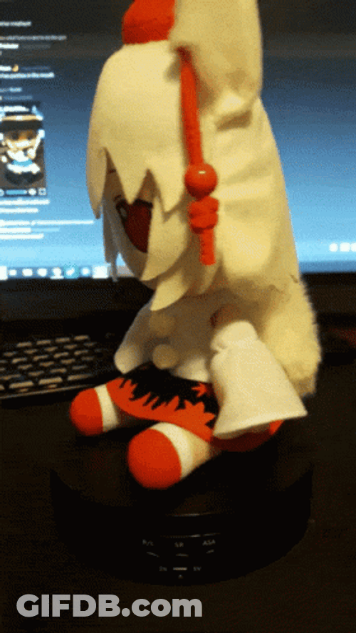 Touhou Project Plush Toy Wolf  Momiji Inubashiri GIF