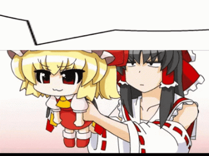 Touhou Project Reimu Carry Stubborn Alice GIF