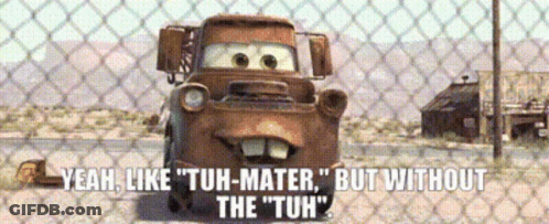 Tow Truck From Cars Saying Yeah Like Tuh-Mater GIF
