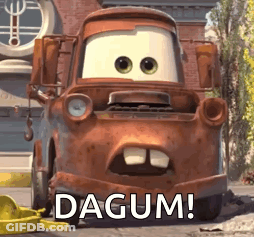 Tow Truck Saying Dagum GIF