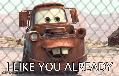 Tow Truck Saying I Like You Already GIF