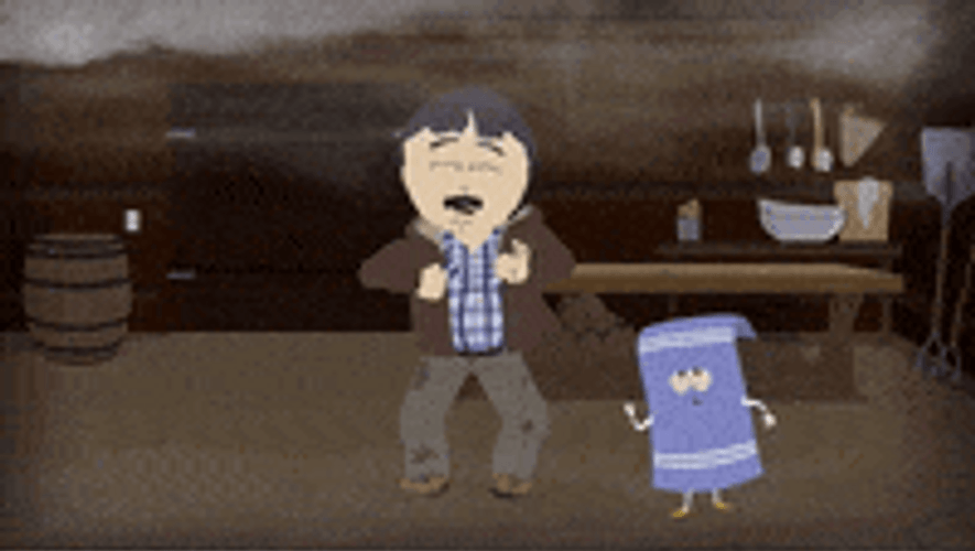 Towelie Dancing With Randy Marsh GIF