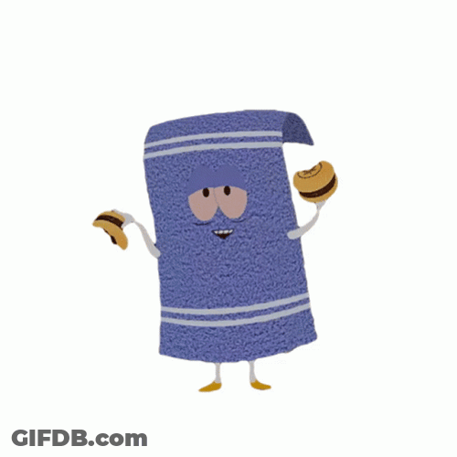Towelie Enjoying Hamburgers GIF