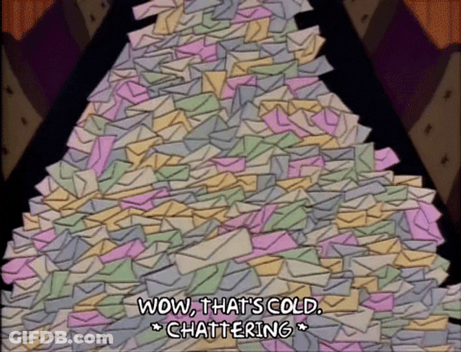Tower Of Returned Letters Wow Thats Cold GIF