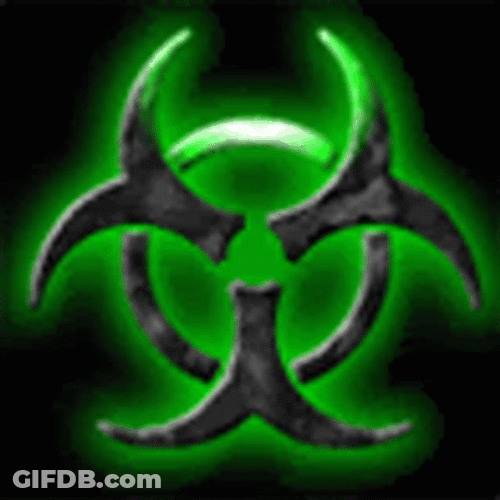 Toxic Logo In Green GIF