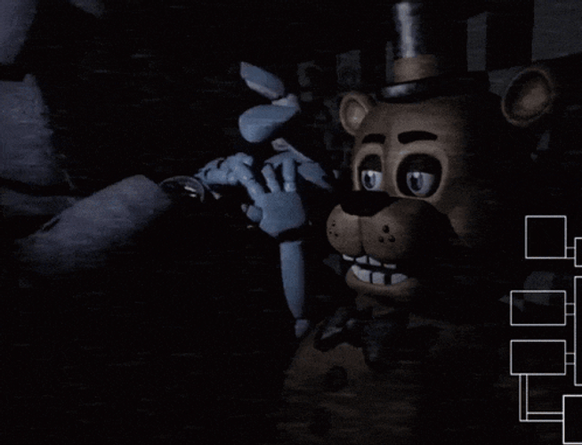 Toy Bonnie Getting Attacked By Withered Bonnie Toy Bonnie GIF