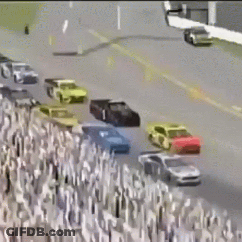 Toy Cars Racing On Track GIF