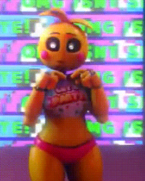 Toy Chica Shy GIF
