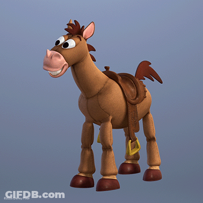 Toy Horse With Saddle And Bridle Disney Pixar GIF