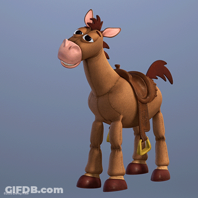 Toy Horse With Saddle And Bridle From Toy Story GIF
