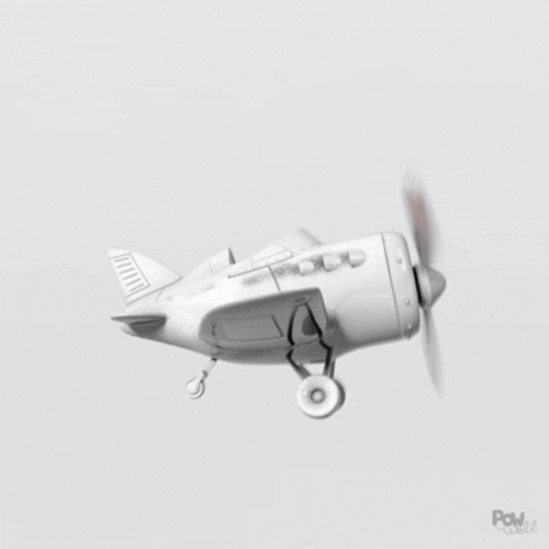 Toy Plane Made Funny Moves GIF